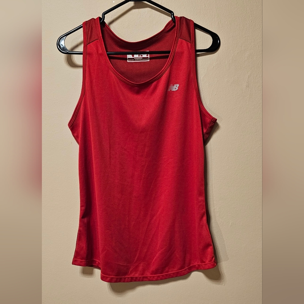 NEW BALANCE "Special K" Women's Red Athletic Tank Top sz.L.      D-1